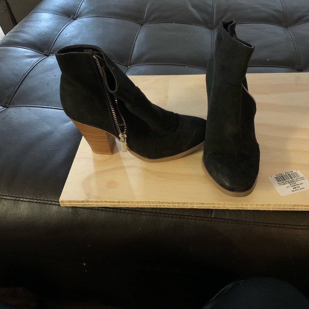 Black ankle booties